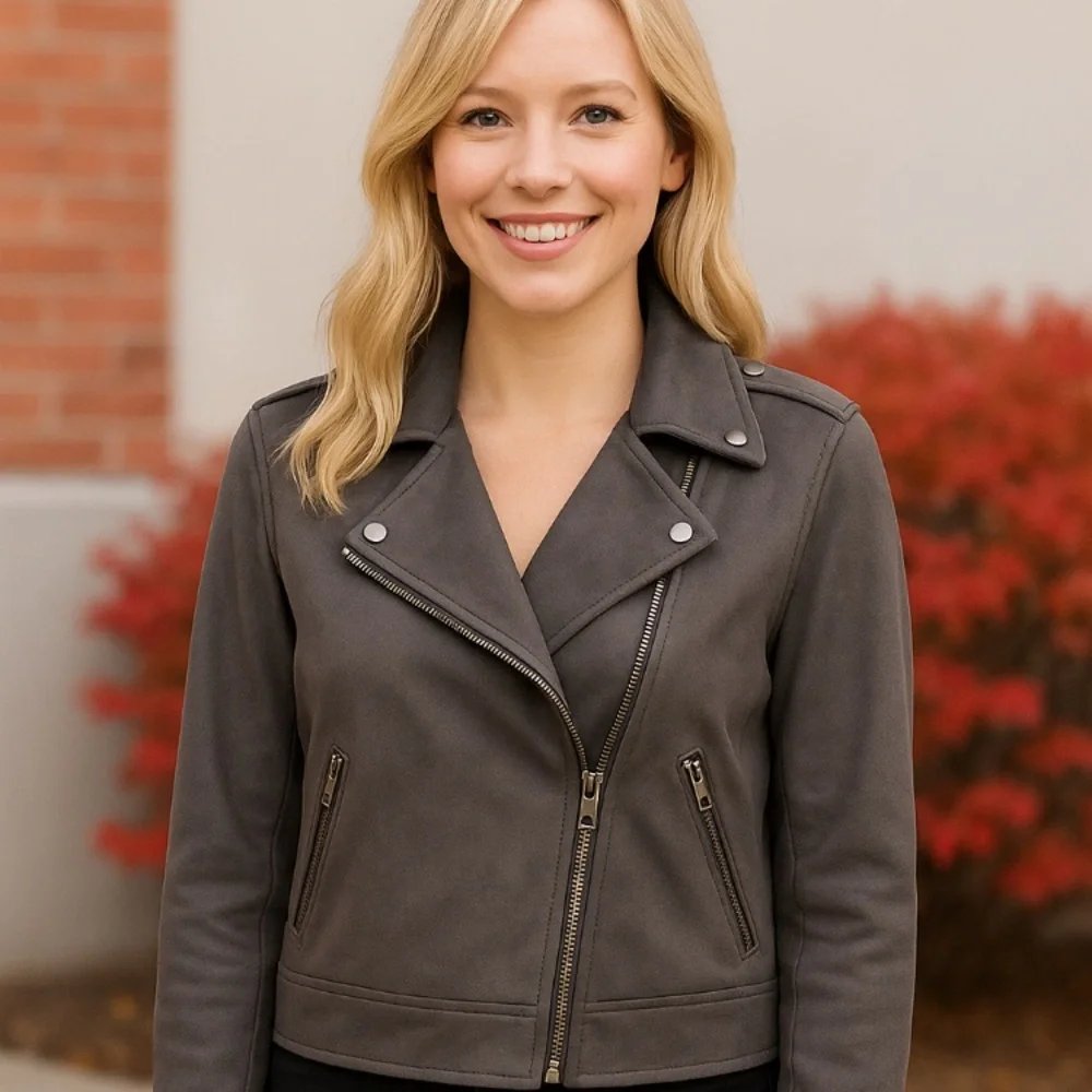 Philosophy Charcoal gray Moto jacket - Picture 1 of 6